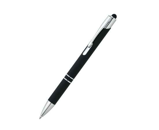 Ручка металлическая Ingrid софт-тач, черная, Цвет: черный, Размер: 14,4 x 1 x 1,3 см