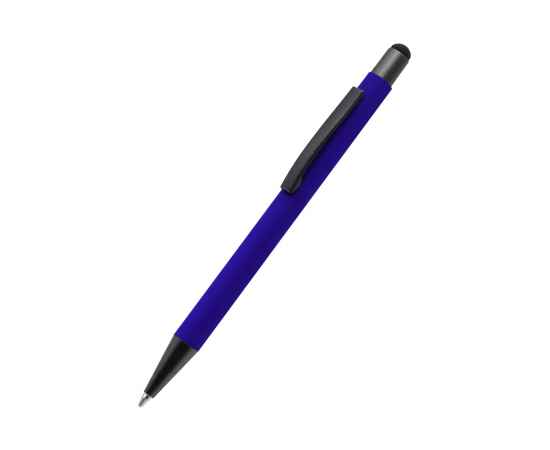 Ручка металлическая Story софт-тач, синий, Цвет: синий