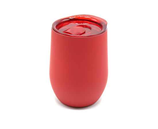 Термокружка с двойной стенкой SOFTO софт-тач, красный, Цвет: красный, Объем: 350 мл