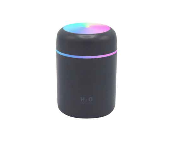Светодиодный USB увлажнитель Aroma, серый, Цвет: темно-серый, Объем: 350 мл