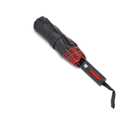 Автоматический противоштормовой складной зонт Sherp, красный, Цвет: красный