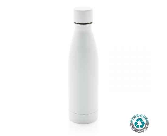 Вакуумная бутылка из переработанной нержавеющей стали RCS, 0,5 л, Белый, Цвет: белый,, Размер: , высота 26 см., диаметр 7 см.