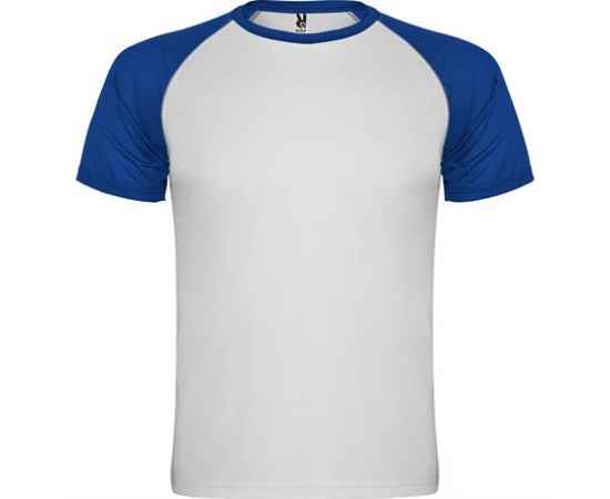 Спортивная футболка INDIANAPOLIS мужская, БЕЛЫЙ/КОРОЛЕВСКИЙ СИНИЙ S, Цвет: Белый/Королевский синий
