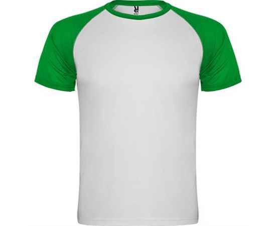 Спортивная футболка INDIANAPOLIS мужская, БЕЛЫЙ/ПАПАРОТНИКОВЫЙ S, Цвет: Белый/Папаротниковый
