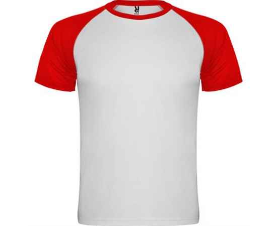 Спортивная футболка INDIANAPOLIS мужская, БЕЛЫЙ/КРАСНЫЙ S, Цвет: белый/красный