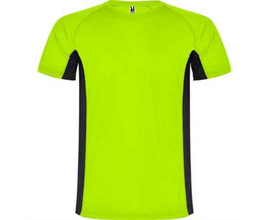 Спортивная футболка SHANGHAI мужская, ФЛУОРЕСЦЕНТНЫЙ ЗЕЛЕНЫЙ/ЧЕРНЫЙ S, Цвет: Флуоресцентный зеленый/Черный