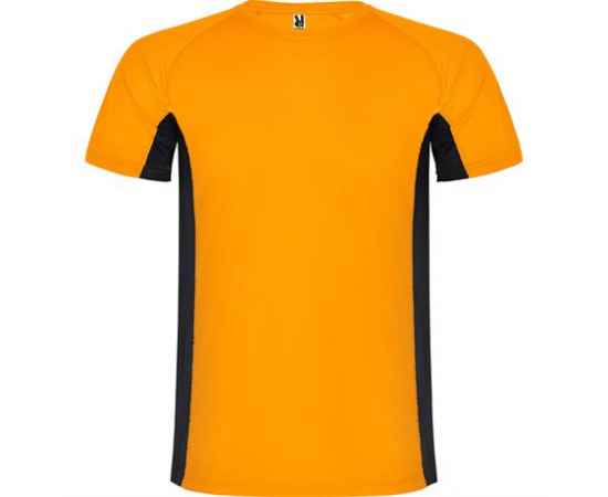 Спортивная футболка SHANGHAI мужская, ФЛУОРЕСЦЕНТНЫЙ ОРАНЖЕВЫЙ/ЧЕРНЫЙ S, Цвет: Флуоресцентный оранжевый/Черный