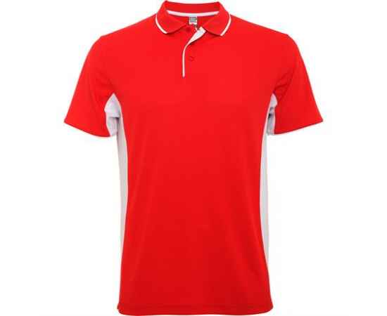 Спортивная футболка поло MONTMELO мужская, КРАСНЫЙ/БЕЛЫЙ S, Цвет: Красный/белый