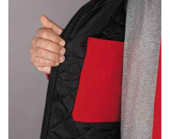 Куртка на стеганой подкладке River, черная, размер S, Цвет: черный, Размер: S, изображение 4