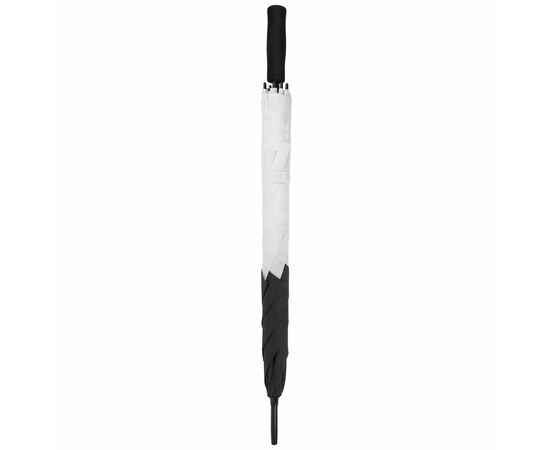 Квадратный зонт-трость Octagon, черный с белым, Цвет: черный, Размер: длина 85 см, изображение 3
