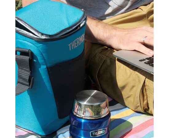 Термосумка Thermos Classic 12 Can Cooler, бирюзовая, Цвет: бирюзовый, Объем: 10, Размер: 20х14х32 см, изображение 2