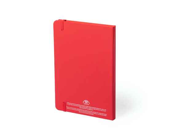 Блокнот для записей KIOTO, с антибактериальным покрытием, формат A5, ПУ, 14.7 x 21 x 1.5 см, красный, Цвет: красный, изображение 2