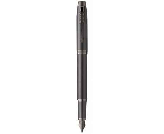 Перьевая ручка Parker IM Professionals Monochrome Titanium, перо:F/M, цвет чернил: blue, в подарочной упаковке.