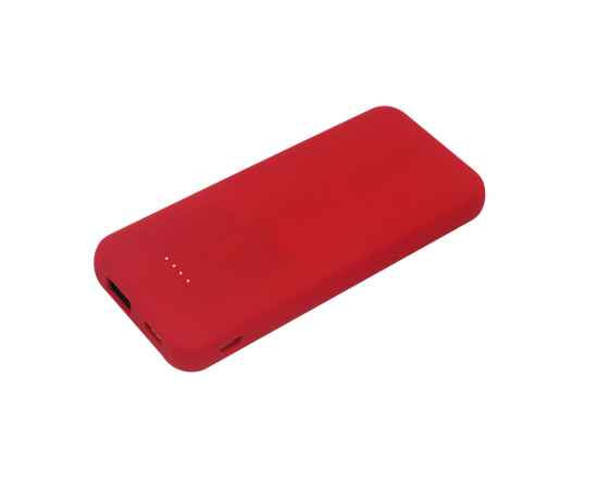 Внешний акккумулятор Arrida 5000mAh, с покрытием &quot;Baby skin”, красный, Цвет: красный