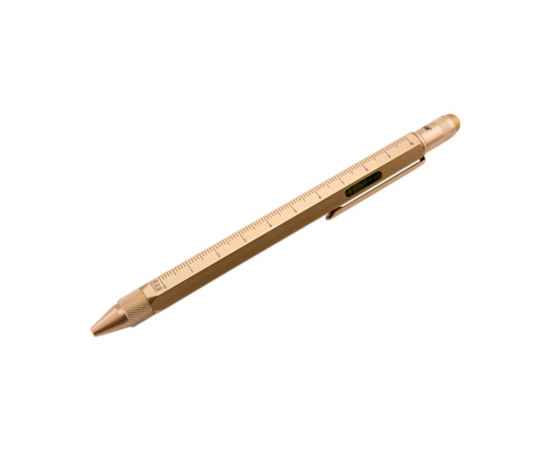 Ручка шариковая Construction, мультиинструмент, розовое золото, Цвет: золотистый, Размер: 15х1х1 с