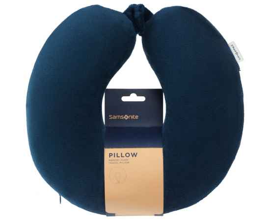 Подушка дорожная Global TA с застежкой-кнопкой, синяя, Цвет: синий, Размер: 30х8х29 см, изображение 3