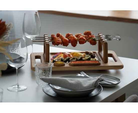 Набор для подачи блюд на шампурах Brochette, Размер: в собранном виде 14х45х30 см, изображение 5
