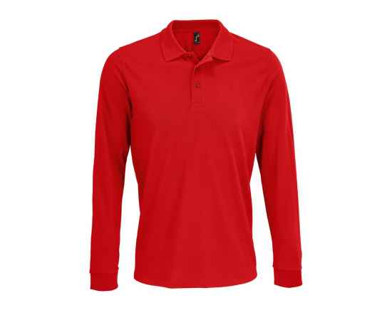 Рубашка поло с длинным рукавом Prime LSL, красная, размер XS, Цвет: красный, Размер: XS