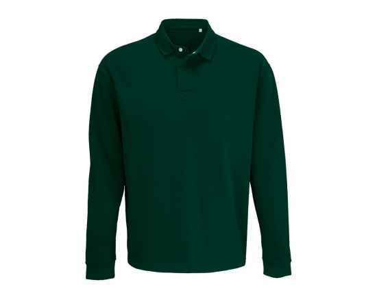 Рубашка поло оверсайз с длинным рукавом Heritage, зеленая, размер XS, Цвет: зеленый, Размер: XS