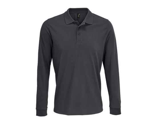 Рубашка поло с длинным рукавом Prime LSL, темно-серая, размер XS, Цвет: серый, Размер: XS