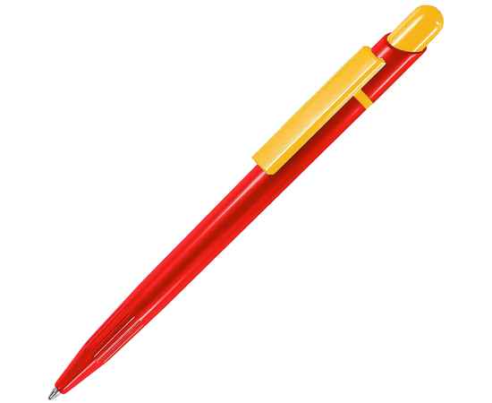 MIR, ручка шариковая, красный/желтый, пластик