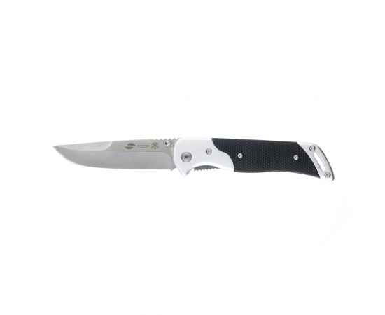 Нож складной Stinger, 90 мм (серебристый), материал рукояти: алюминий (чёрно-серебристый)