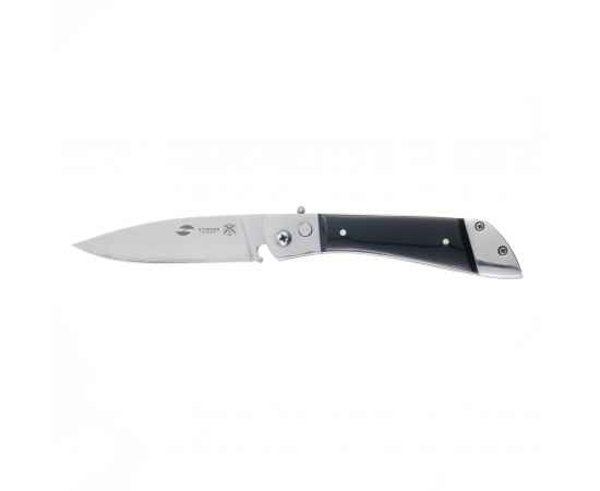 Нож складной Stinger, 90 мм (серебристый), материал рукояти: сталь, смола (чёрный)