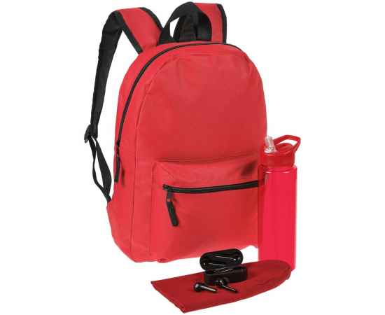 Набор Basepack, красный, Цвет: красный, Размер: рюкзак: 29х41х9 см