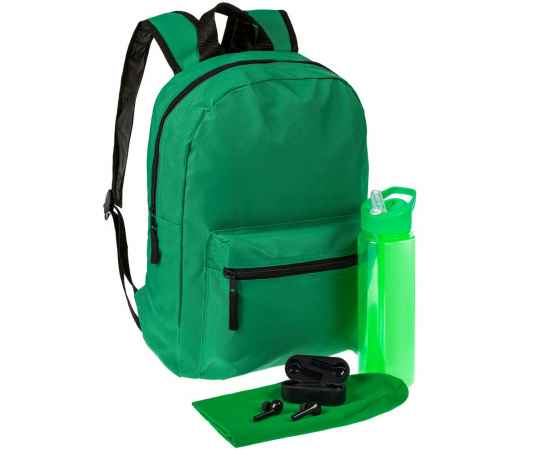 Набор Basepack, зеленый, Цвет: зеленый, Размер: рюкзак: 29х41х9 см