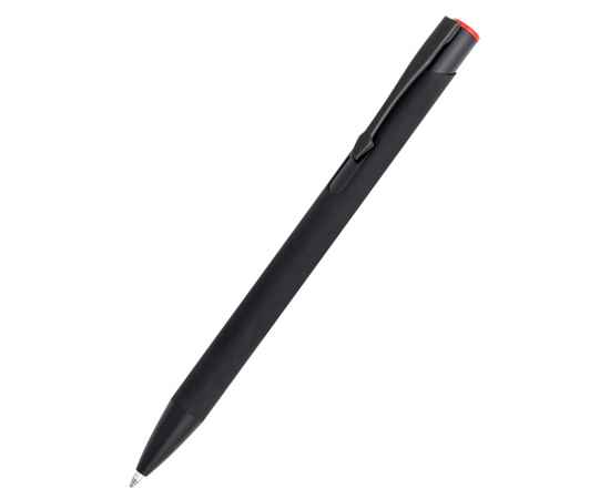 Ручка металлическая Саншайн софт-тач (цветная гравировка), красный, Цвет: красный