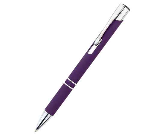 Ручка металлическая Molly софт-тач, фиолетовая, Цвет: фиолетовый