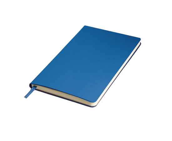 Ежедневник недатированный SIMPLY FLEX, А5,  голубой, кремовый блок, в линейку, Цвет: голубой