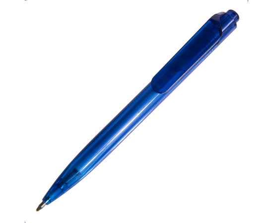 Ручка шариковая N16, синий, RPET пластик, цвет чернил синий, Цвет: синий