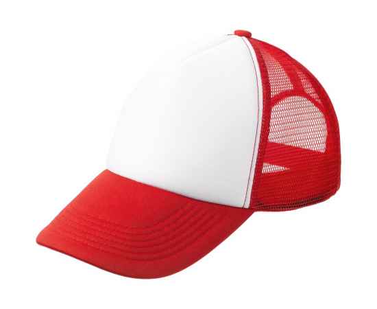 Бейсболка Sunbreaker, красная с белым, Цвет: белый, красный, Размер: 56–58