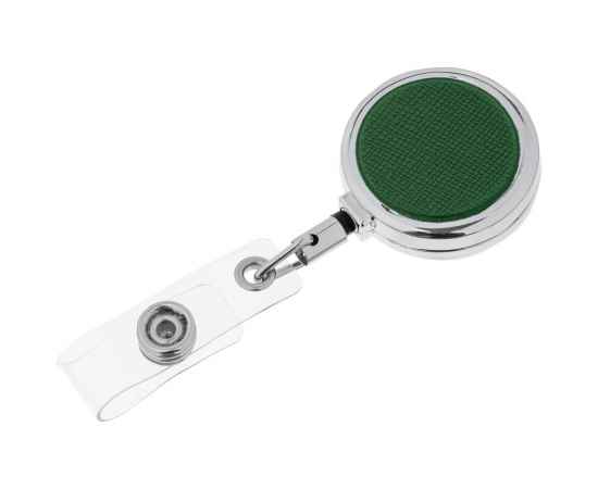 Ретрактор Devon, темно-зеленый, Цвет: зеленый, темно-зеленый, Размер: диаметр 3,2 см, длина шнура 99 см