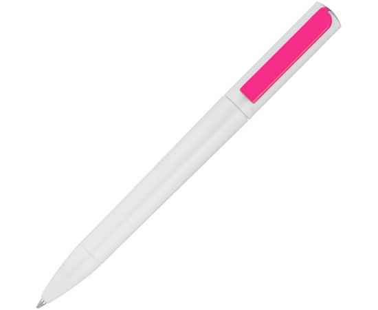 Ручка шариковая Split White Neon, белая с розовым, Цвет: розовый, Размер: 14х1, изображение 2
