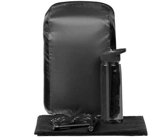 Спортивный набор Skitter, черный, Цвет: черный, Размер: рюкзак: 25x39x12 см, изображение 2