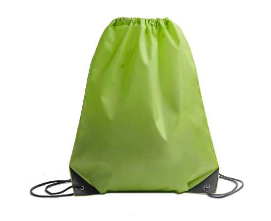 Рюкзак мешок с укреплёнными уголками BY DAY, зелёный, 35*41 см, полиэстер 210D, Цвет: зеленый