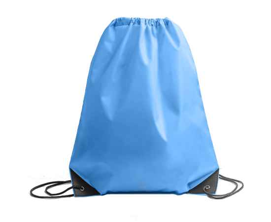 Рюкзак мешок с укреплёнными уголками BY DAY, голубой, 35*41 см, полиэстер 210D, Цвет: голубой