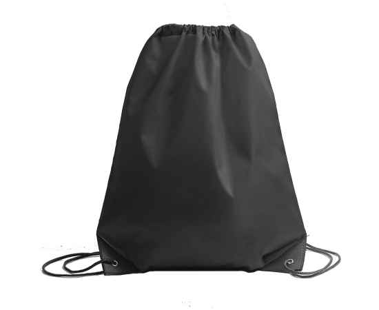 Рюкзак мешок с укреплёнными уголками BY DAY, черный, 35*41 см, полиэстер 210D, Цвет: черный