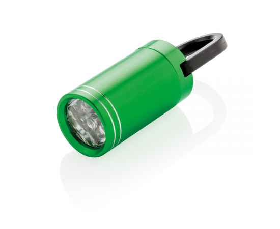 LED-фонарик Pull it, зеленый, черный, Цвет: зеленый, черный, Размер: , высота 8 см., диаметр 2,5 см., изображение 2