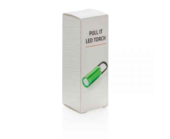 LED-фонарик Pull it, зеленый, черный, Цвет: зеленый, черный, Размер: , высота 8 см., диаметр 2,5 см., изображение 4