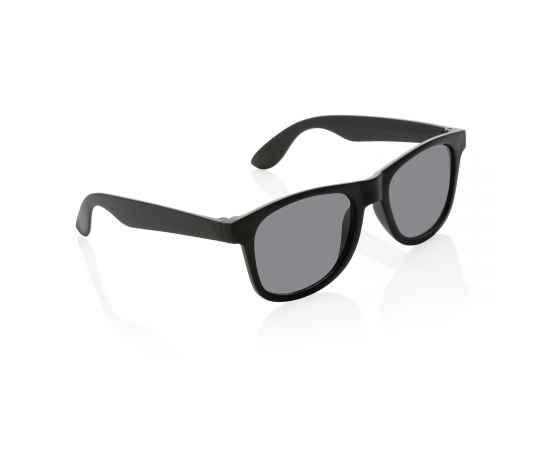 Солнцезащитные очки из переработанного полипропилена GRS, Черный, Цвет: черный,, Размер: Длина 14,5 см., ширина 14,8 см., высота 4,9 см., диаметр 0 см.