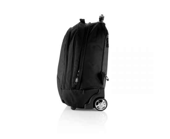 Рюкзак на колесах Business, черный, черный,, Цвет: черный, Размер: Длина 19 см., ширина 34 см., высота 43 см., изображение 3