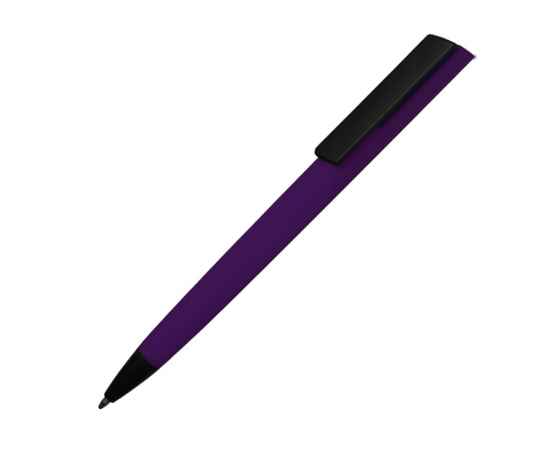 Ручка пластиковая soft-touch шариковая Taper, 16540.14, Цвет: черный,фиолетовый