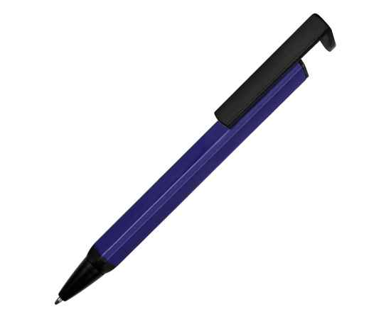 Ручка-подставка металлическая Кипер Q, 11380.02, Цвет: черный,синий