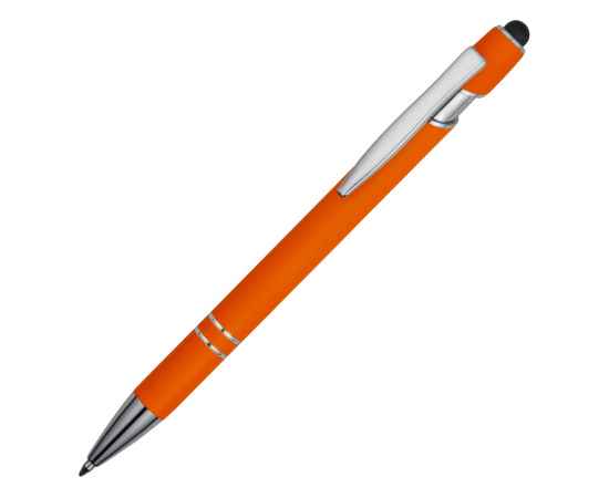 18381.13 Ручка-стилус металлическая шариковая Sway soft-touch, Цвет: оранжевый