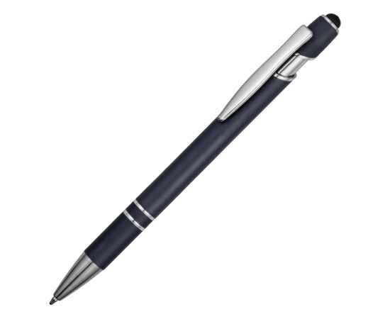 18381.02 Ручка-стилус металлическая шариковая Sway soft-touch, Цвет: темно-синий