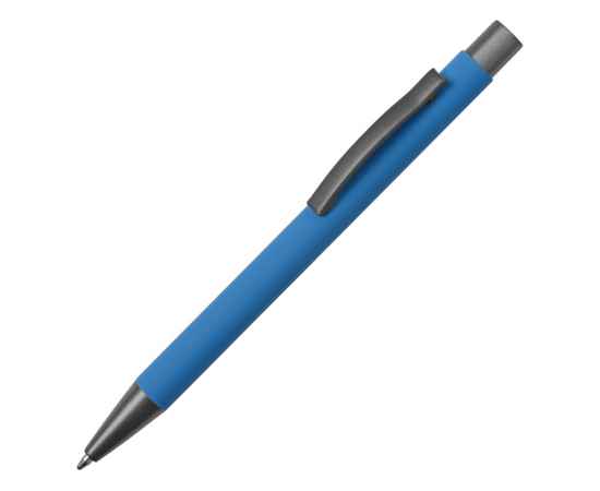 Ручка металлическая soft-touch шариковая Tender, 18341.10, Цвет: голубой,серый