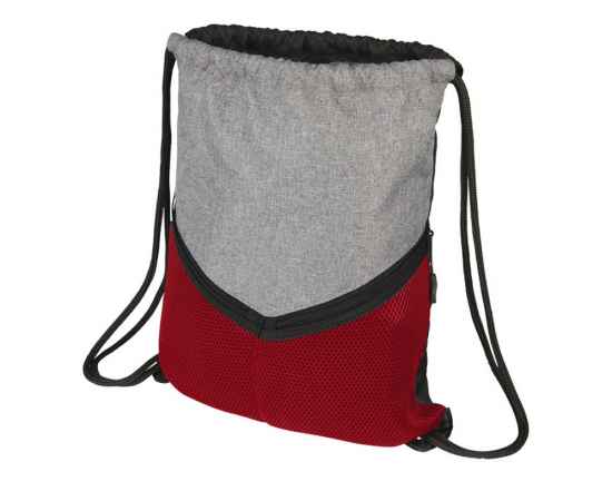 Спортивный рюкзак-мешок, 12038501, Цвет: серый,красный